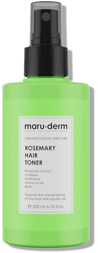 Maruderm Rosmarin Hair Care Tonic mit Koffein & Biotin – Belebendes Kopfhaut-Tonic für alle Haartypen, 200 ML
