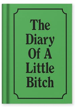 The Diary of a Little Bitch Notizbuch, fester Einband, A7, 112 linierte Seiten, Geschenknotizbuch