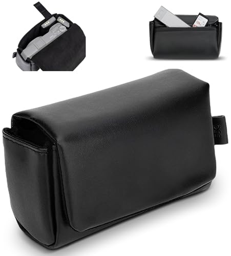 JJC Leather Compact Durable Camera Case Pouch with Magnetic Closure | for PowerShot G7 X Mark III II G7XM3 SX740 HS Lumix ZS99 RX100 VII VA VI V IV III II for GR IV GR4 HDF GR III X