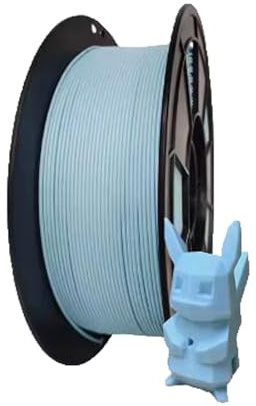 3D-Druck-Verbrauchsmaterial, PLA+ Mattes 3D-Filament, 1-kg-Spule, mehrfarbig, Genauigkeit +/-0,02 mm(Ice blue)
