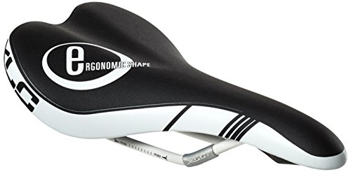 XLC Fahrradsattel MTB ATB Sport SA-S03 Sattel, Schwarz, Weiß, 272x135 mm