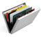 Doutop Credit Card Holder Card Wallet RFID Blocking Brushed Stainless Steel Bank ID Card Holder Case Box Pocket Purse for Men Women