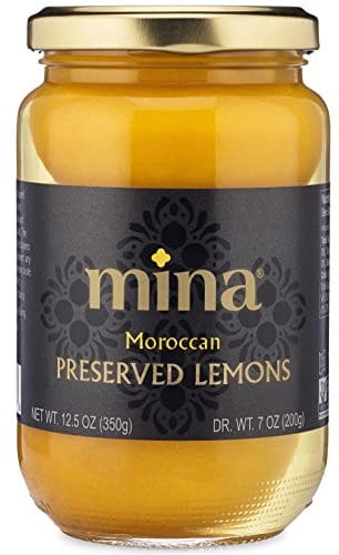 Mina Limoni conservati – 12 once, autentici limoni marocchini conservati, ideali per tagine, couscous, insalate, non OGM, vegani, keto, kosher, senza glutine