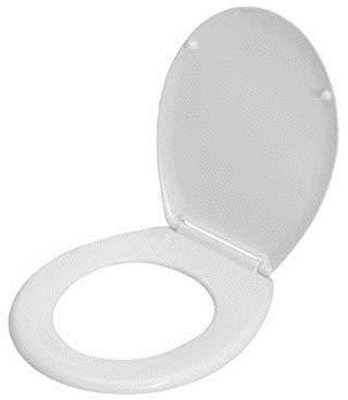 Standard Size White Toilet Seat Bathroom Traditional Close Top Suitable for All Toilets White Plastic Toilet Seat