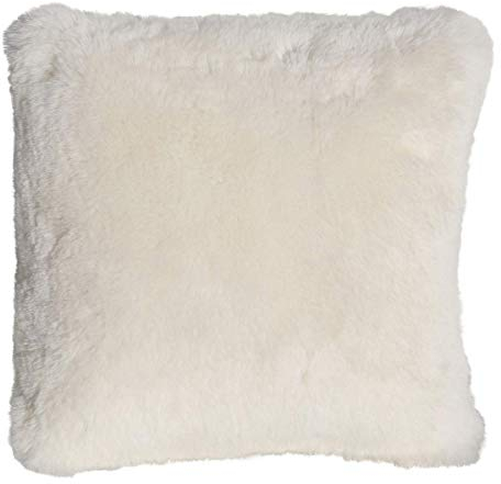 Hollert Lammfell KISSENHÜLLE 2. Wahl WEIß Kurze Wolle 40 x 40 cm echts Merino Schaffell Zierkissen Dekokissen Sofakissen