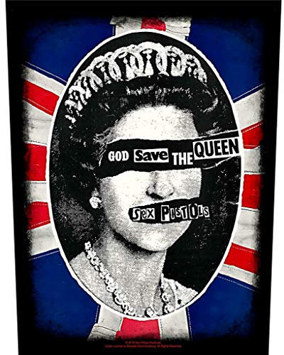 for-collectors-only Sex Pistols Rückenaufnäher God Save The Queen Backpatch Großer Aufnäher