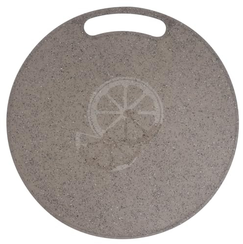 Cabilock Tapa Fregadero Redondo Y Tabla Cortar Tabla de Cortar de Redondo Tabla de Cortar de Plástico Multifuncional Tabla de Cortar para Vegetales Pan 31Cm Tabla De Cortar Para Fregadero Redondo