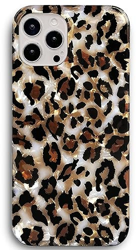 J.west Compatible with iPhone 11 Pro Case 5.8-inch, Luxury Sparkle Clear Women Leopard Print Soft Slim TPU Protective Phone Case Cover for Girls (Bling)