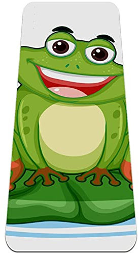 Happy Frog Yogamatte, dicke Trainingsmatte, rutschfeste Griffigkeit, Pilates-Matten für Frauen, 182,9 x 61 cm