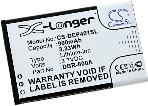 Batterie Li-ion pour téléphone portable Doro Primo 401 3,7 V