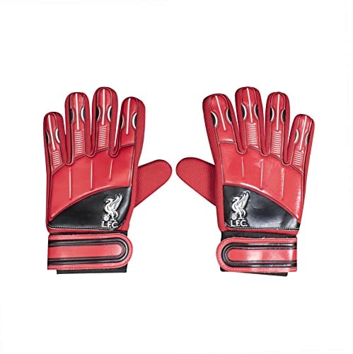 Hy-Pro Officially Licensed Liverpool FC Goalkeeper Gloves - Junior, Delta Design, Goalie, with Strong Palm Girp for High Performance, Boys and Girls