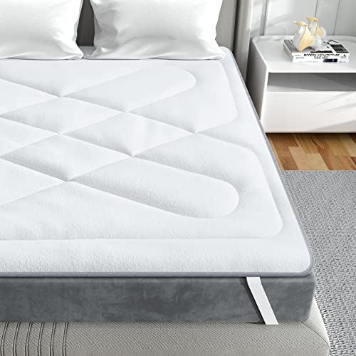 BedStory Matratzenauflage, 90 x 190 cm, mit Bezug aus Bambus, extra weich, milbendicht und atmungsaktiv, ideal für Sofa, Bz, Wohnwagen, Reisen...
