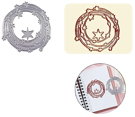 FAMIDIQGO Scrapbooking-Stanzformen, Pentagramm-Stanzformen, für atemberaubende Bastelarbeiten mit einzigartigen Stanzmustern, für Heimwerker, Kartenherstellung, Dekoration