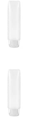 rongweiwang 2 PCS Travel Bottle Small Shower Gel Dispensing Container Squeezable Dispenser Tube Household Personal Care 30ML Clear, 30ML Clear 2PCS