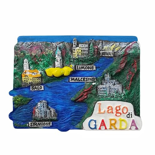 Kühlschrankmagnet Salo Limone Gardasee Italien 3D Reise Souvenir Kühlschrank Dekoration Magnetaufkleber Handwerk Kollektion