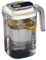 Juice Jug,2.2L Juice Jugs with Silver Plated Lid for Fridge, Airtight & Leak-Proof, Easy Clean Water Jug,8.19''×7.6'' Recyclable Plastic Jug for Milk, Water with Strainer