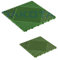 Piastrella in Plastica Verde da Esterno e Giardino 40 x 40 cm Confezione da 6 pz