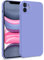 MyGadget Hülle für iPhone 11 - Zweilagige Handyhülle mit Kameraschutz - Cover mit Innenfutter & Silikon außen - Flieder