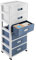 6 Schublade Organizer Schubladenschrank, Kunstoff Schubladencontainer mit Rollen Rollcontainer Ergonomische Griffe, Büro, Bad, Wohnzimmer