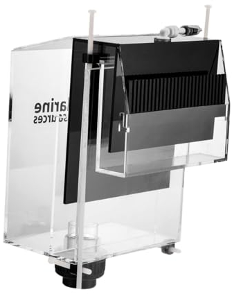 F Fityle Überlaufbox für Aquarien, Einlass-Überlaufbox, Acryl-Selbststart-Siphon, zum Aufhängen, Überlaufbox für Fischtank-Aquarium, 2500L Schwarz