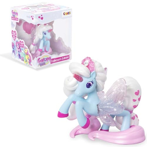 Galupy Rainbow Unicorn Collector Edition Lovely - Einhorn Spielzeug zu Sammeln, Einhorn Figuren mit Glitzerflügeln & Swarovski Kristal - mädchen Geschenke 3 Jahre