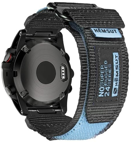 20mm Nylon Correas Compatible con Fenix 8 AMOLED43mm/Fenix 5S/Fenix 6S/Fenix 7S/Descent MK2S/D2 Delta S, Pulsera ajustables para Garmin epix Pro 42mm para hombre
