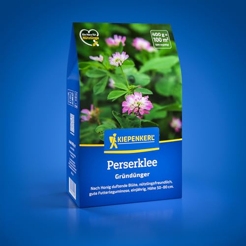 Kiepenkerl Perserklee 1081100, Gründüngungssaat | Nützlingsfreundlich und gute Futterleguminose, Bodenlockerung, Bodenverbesserer, Wuchshöhe 50-80 cm, einjährig