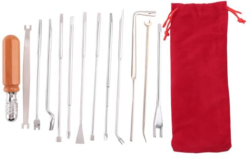 Okeeyseda 13 StüCke Klavier Tuning Werkzeug Klavier Stimm Werkzeug Klavier Stimm Werkzeug Kit mit Stimm SchlüSsel