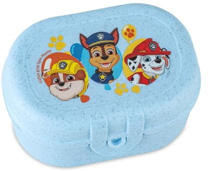 Koziol PASCAL MINI GROW PAW PATROL Snackbox | Lunchbox mit Clipverschluss | für Kinder | biozirkulärer Kunststoff, bruchfest, spülmaschinengeeignet | Schule, Kindergarten, Kita (organic sky blue)