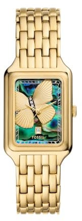 FOSSIL Damen Analog Quarz Uhr mit Edelstahl Armband ES5409