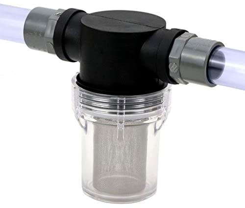 garden hose filter 1/2-1 Inch 40 Mesh Inline Filter - High Flow Stainless Strainer for Irrigation Pumps & Garden Hose Systems (1PC)(1 inch)(3/14)