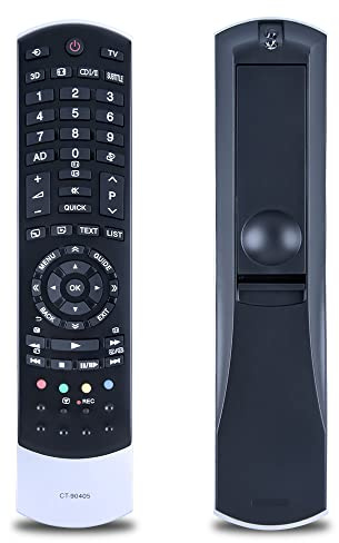 CLVIZCXOM CT-90405 TV Ersatz Fernbedienung Kompatibel mit Toshiba TV 32TL933 32TL963G 40TL933F 40TL933G 40TL938F 40TL938G 40TL933F 40TL963G 40TL966 42VL963G 42XL975 46UL975G 47VL963G 55XL975G 55VL963