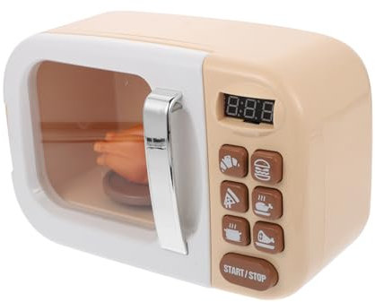 WOONEKY 1 Pieza Microondas de Juguete para Adorno de Cocina Simulada para rol Decoración de Escritorio Seguro y Divertido