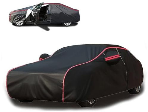 Autoplane für Peugeot 107(2005-2012),Auto Abdeckplane Wasserdicht und atmungsaktiv für alle Jahreszeiten mit seitlichem Reißverschluss