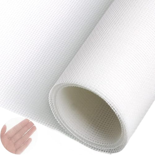 Moustiquaires Fenêtre, Moustiquaires Fenetre Ajustable, Rouleau Moustiquaire Fenetre, Fibres de Verre Moustiquaire pour Fenêtres (Blanc, 150X500CM)