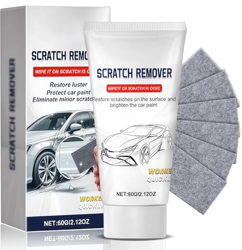 Quita Arañazos Coche, Quita Arañazos Coche Efectivo y Pulimento Coches para Restaurar Pintura, Kit Reparación Arañazoss Coches con Paños Nano & Pasta Reparación Arañazoss