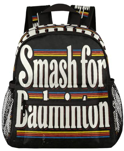 Glilade Kleinkind-Rucksack für Jungen und Mädchen, Schul-Büchertasche mit Brustschnalle, leichter Vorschulkindergarten-Rucksack für Reisen, Kindergarten, Camping (Smash für Badminton)