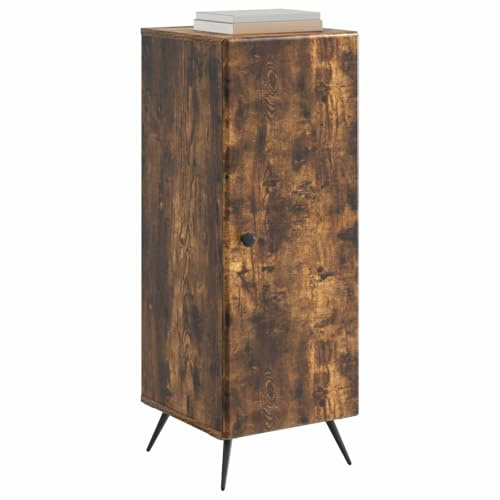 vidaXL Sideboard Geräucherte Eiche 33 x 34,5 x 90 cm Holzwerkstoff, Wohnzimmerschrank, modernes Design, praktische Aufbewahrung, Sideboard, clevere Lösungen für deinen Essbereich