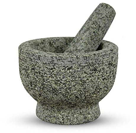 Timtina Mörser mit Stößel aus Granitstein