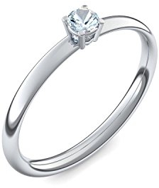 Amoonic Platin Ring Aquamarin 950 + inkl. Luxusetui + Aquamarin Ring Platin Aquamarinring Platin (Platin 950) - Concinnity Schmuck Größe 54 (17.2) AM161 PL950AQFA54