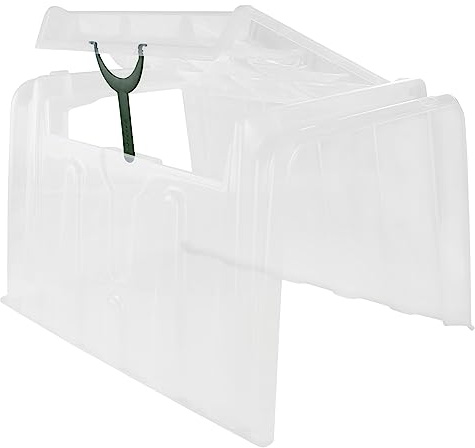 NOOR Pflanztunnel MODUL'O 60 - Mini Gewächshaus aus Polypropylen 79x59x50 cm - UV-beständig & stapelbar - mit Dachklappe & Bewässerungsmulden zur sicheren Anzucht - Made in France
