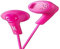 JVC Gumy HA-F160 - Auriculares In Ear con Cable de 1 metro para Android, iPhone, Ordenadores, Portátiles, Consolas y más (Imán de Neodimio, Jack de 3,5 mm, 15 Hz - 20 KHz), Color Rosa