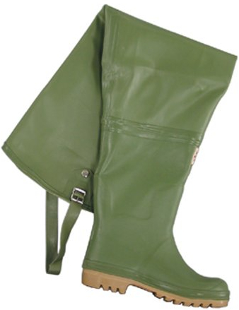STIVALI PESCATORE GOMMA TUTTA COSCIA RONTANI VERDE 43-44