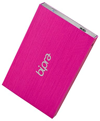 Bipra 2,5-Zoll USB 3.0 Tragbare Externe Festplatte FAT32 - rosa (1000GB 1TB)