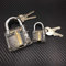 2 x Lock Picking Übungsschloss incl. Schlüsseln. Bügelschloss Schlösser knacken - Hobby - Übungsschloss Manipulationszylinder- Kreditkartendietriche, Dietrichset Geocaching