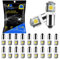 YM E-Bright 20-Pack DC 24V BA9S blanc 5050 5SMD Led ampoule d’éclairage de plaque d’immatriculation voiture remplacement feux porte feu