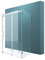 Mai & Mai U-Form Duschkabine 90x120x90cm Rahmenlos Höhe:195cm 8mm Schiebetür Duschabtrennung ESG Nano Klarglas 4-Punkt Halterung Duschwand Rav17-2UK