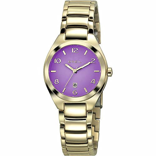 breil Orologio Tw1375 Donna Quadrante Viola con Cinturino Color Oro Giallo
