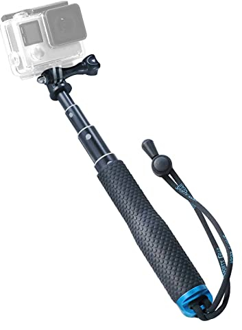 Trehapuva Selfie Stick, 19” Waterproof Hand Grip Adjustable Extension Monopod Pole Compatible with GoPro Hero(2018) Hero 9 8 7 6 5 4 3+ 3 2 1 Session, AKASO, Xiaomi Yi,SJCAM SJ4000 SJ5000 SJ6000 More