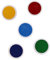 Tenlacum Large 15cm Paints Inking Pad Children Hand & Foot Prints Stamping for Kids Children Halloween Birthday Party Finger Painting (5 Pieces)